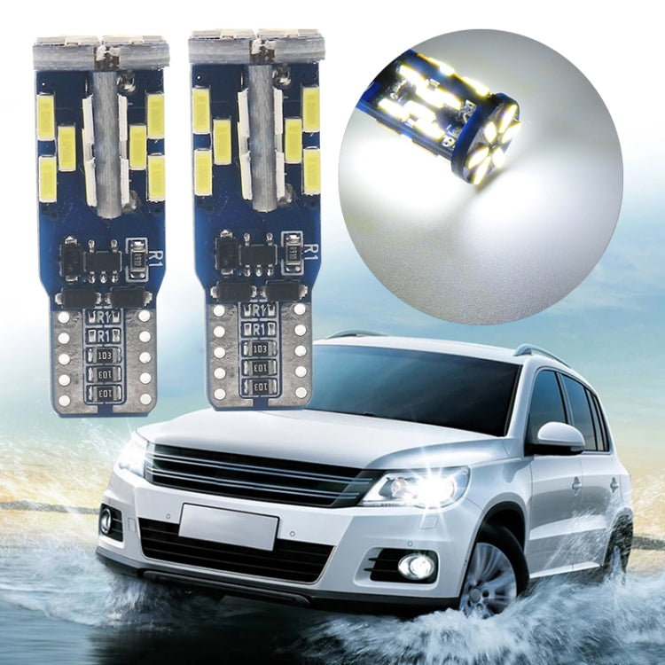 10 PCS T10 DC12V / 3W / 6000K / 180LM 汽車Canbus解碼LED示寬燈 30顆SMD-4041燈珠