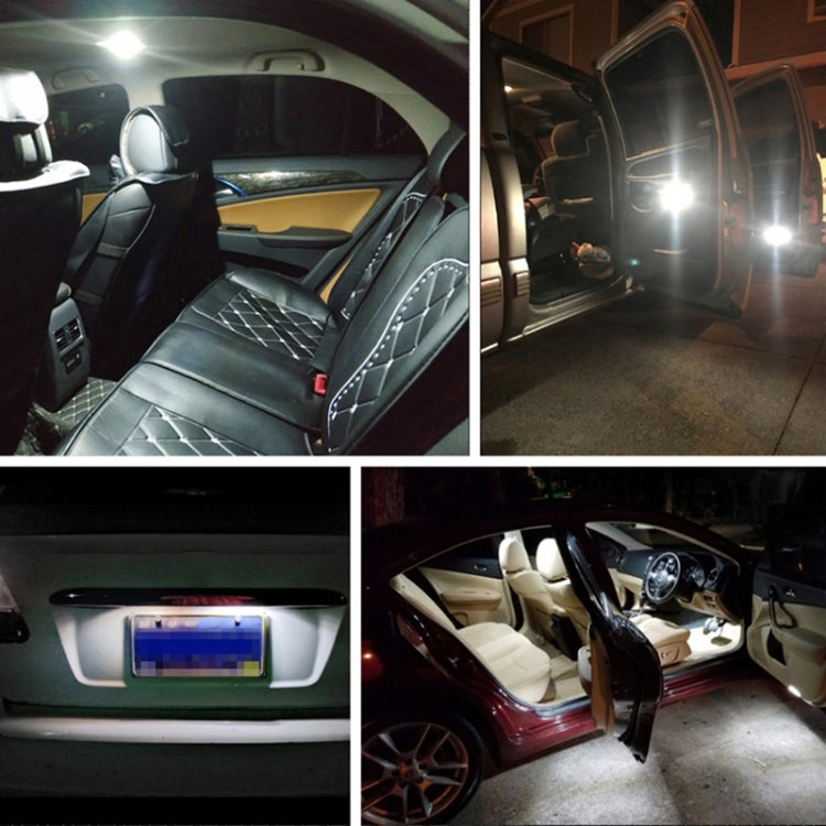 10 PCS T10 DC12V / 3W / 6000K / 180LM 汽車Canbus解碼LED示寬燈 30顆SMD-4041燈珠