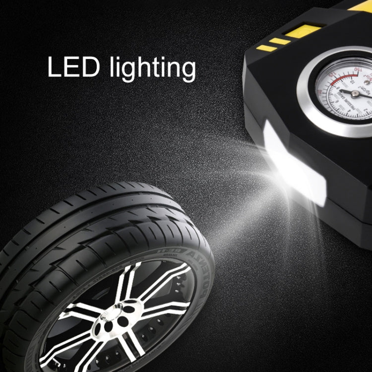 汽車12V便攜式充氣泵 指針輪胎打氣泵 帶燈