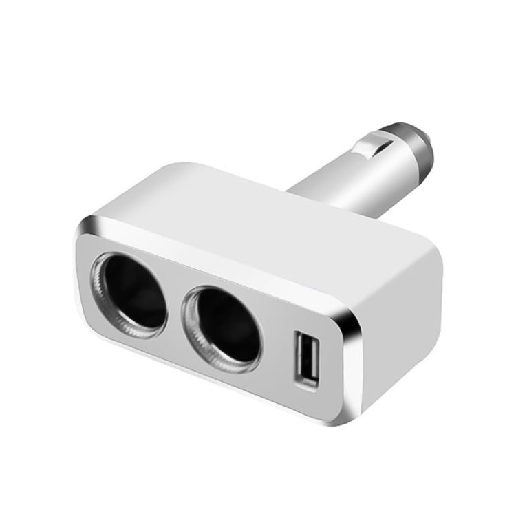 舜威 SD-1909 80W 0.8A汽車一分二USB充電器 90度自由旋轉點煙器