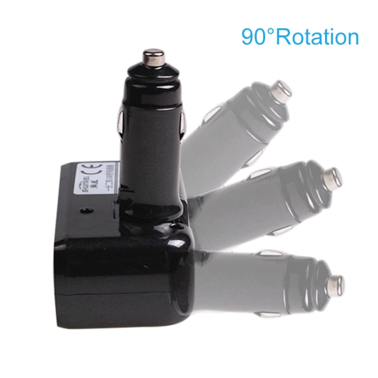 舜威 SD-1918 80W 3.1A汽車一分二雙USB充電器