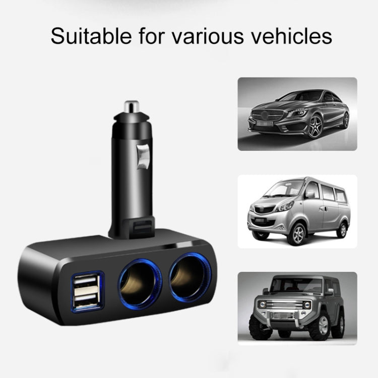 舜威 SD-1918 80W 3.1A汽車一分二雙USB充電器
