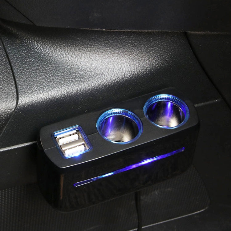 舜威 SD-1928A 80W 3A汽車一分二雙USB充電器 點煙器