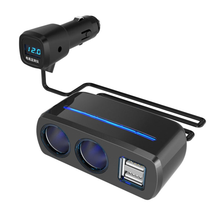 舜威 SD-1928C 80W 3.1A汽車一分二雙USB充電器 點煙器 帶電壓檢測