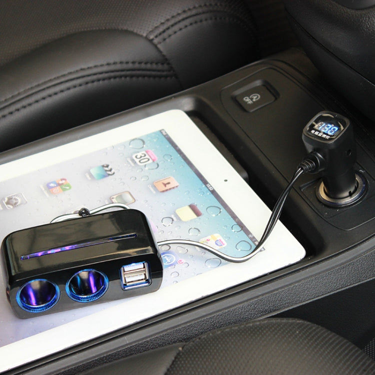 舜威 SD-1928C 80W 3.1A汽車一分二雙USB充電器 點煙器 帶電壓檢測