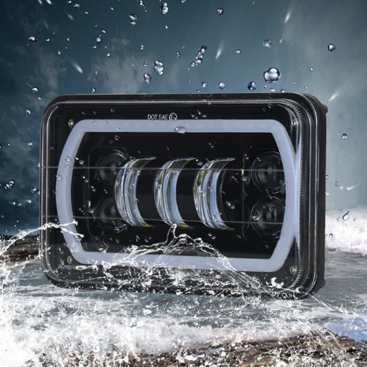 5英寸 30W DC 10-30V 7200LM IP67 汽車LED轉向燈/前大燈, 帶天使眼, 5 inch with Angel Eyes