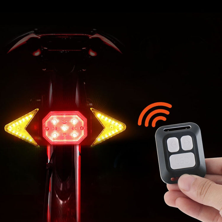 USB充電自行車轉向燈 無線遙控單車尾燈