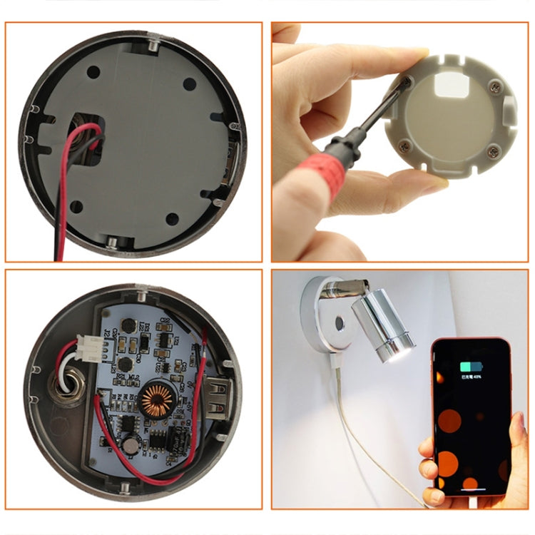 130mm房車10-30V多功能閱讀燈 帶觸控開關 款式: 軟管