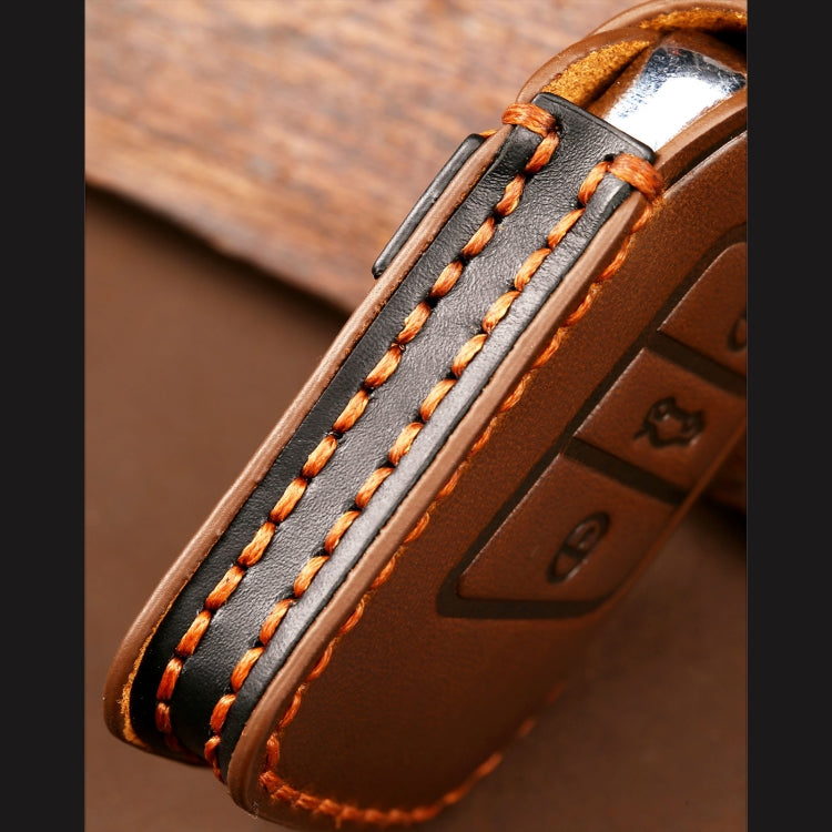 Hallmo 適用於大眾朗逸 B款 汽車牛皮鑰匙包