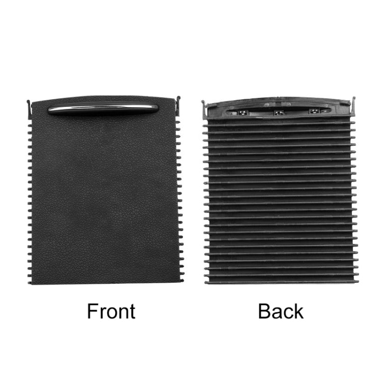 適用於奔馳 W203 2007前 汽車水杯架捲簾 杯架拉鏈儲物盒飾板, For Mercedes-Benz W203