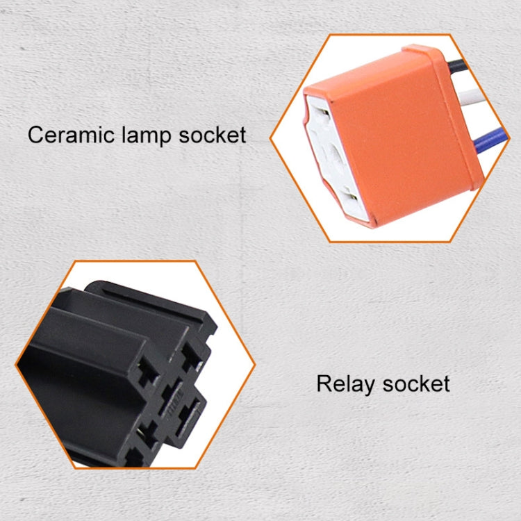 12V2燈汽車大燈改裝線束 增亮器線束