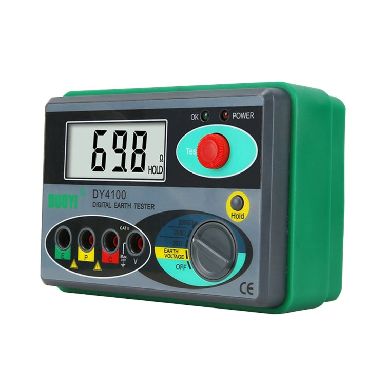 DUOYI DY4100 高精度数字接地電阻表 電阻測試儀