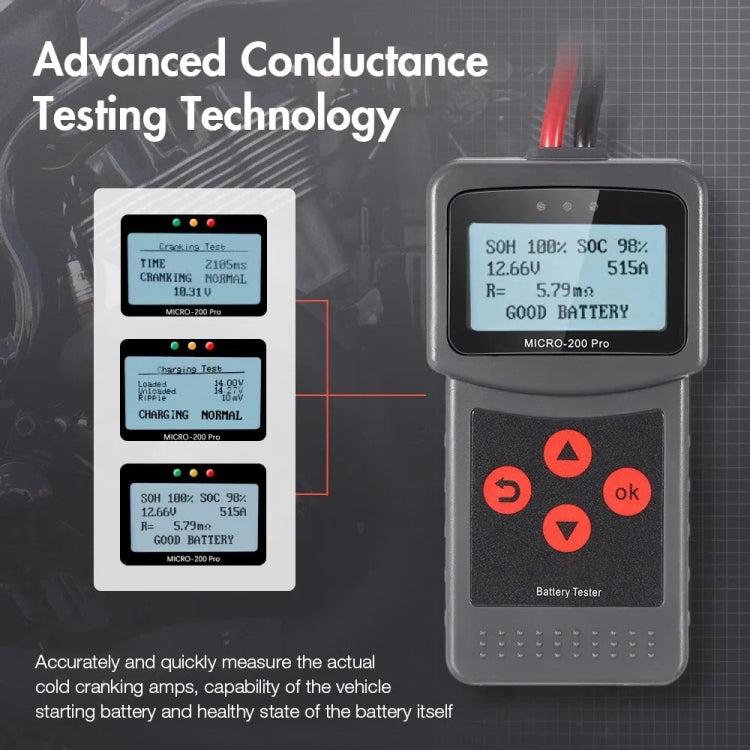 MICRO-200 PRO Car Battery Tester Battery Internal Resistance Life Analyzer, Asia Pacific Version, MICRO-200 PRO, Asia Pacific