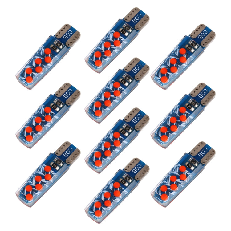 10 PCS T10 DC12V / 1.2W 示寬燈 12顆COB燈珠