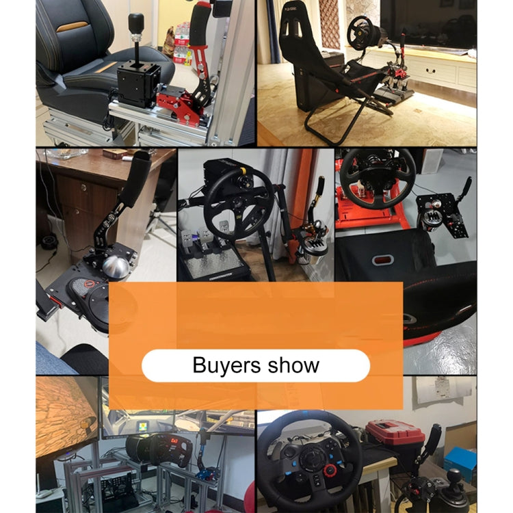 改裝模擬線性14bit USB賽車遊戲PC端漂移手剎 適用Win系統 帶支架