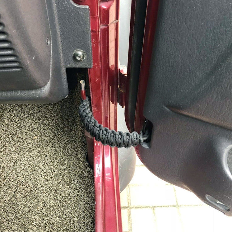 Pair Car Door Limit Braided Rope Strap for Jeep Wrangler