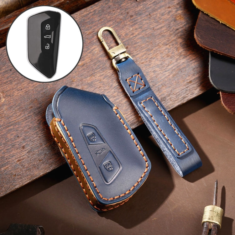 Hallmo 適用於大眾高爾夫8 汽車牛皮鑰匙包 , For Volkswagen Golf 8 (Black), For Volkswagen Golf 8 (Blue), For Volkswagen Golf 8 (Brown)
