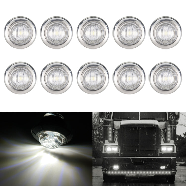 10 PCS MK-118 3/4英寸3顆LED燈金屬圈汽車/卡車邊燈