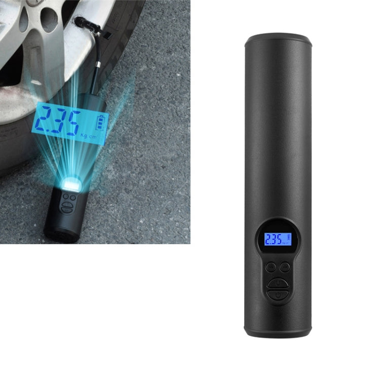 LCD数字显示可充電便攜式電動充氣泵，帶COB燈