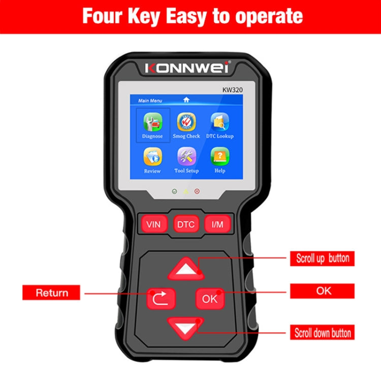 KONNWEI KW320 汽車OBD2故障診斷儀