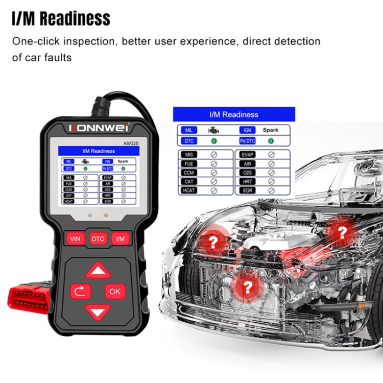 KONNWEI KW320 汽車OBD2故障診斷儀
