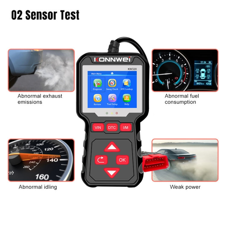 KONNWEI KW320 汽車OBD2故障診斷儀