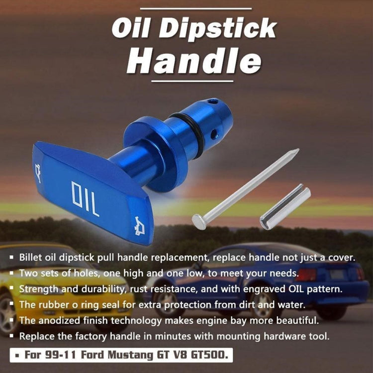 適用於福特野馬 GT V8 GT500 1999-2011 汽車機油卡尺手柄