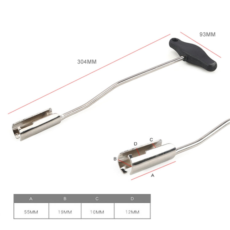 適用於奧迪 / 大眾 高壓線拔取鉗長彎頭缸壓線取出器