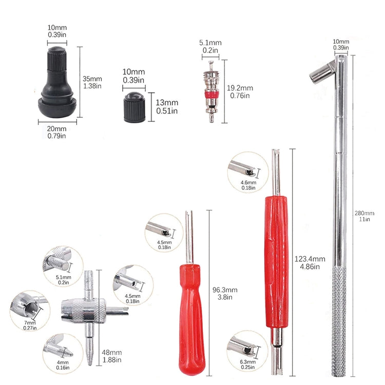 汽車輪胎氣門嘴安裝工具套裝