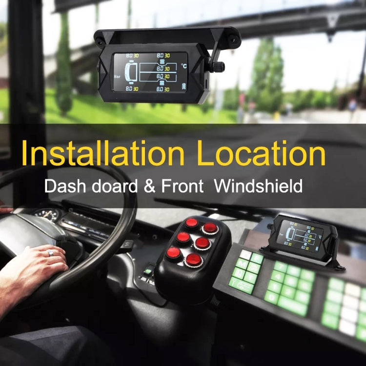 15Bar太陽能無線貨車通用6輪外置TPMS輪胎監測器