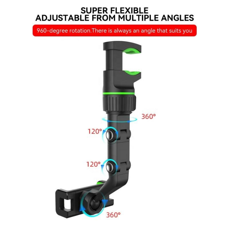 1代多功能車載后視鏡後座手機支架