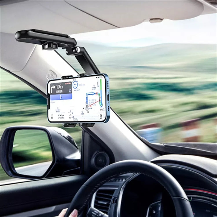 多功能車載遮陽板後座手機支架