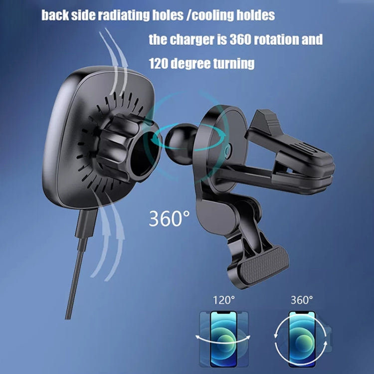 15W 車載磁吸無線充電器 手機無線充支架