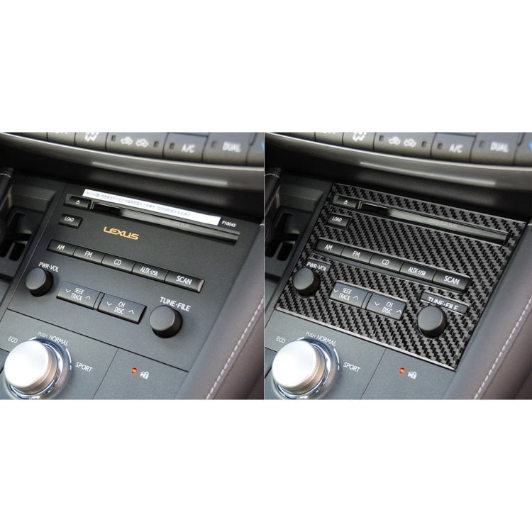 適用於雷克薩斯CT 2011-2017 汽車碳纖維CD面板C款裝飾貼紙, 左駕