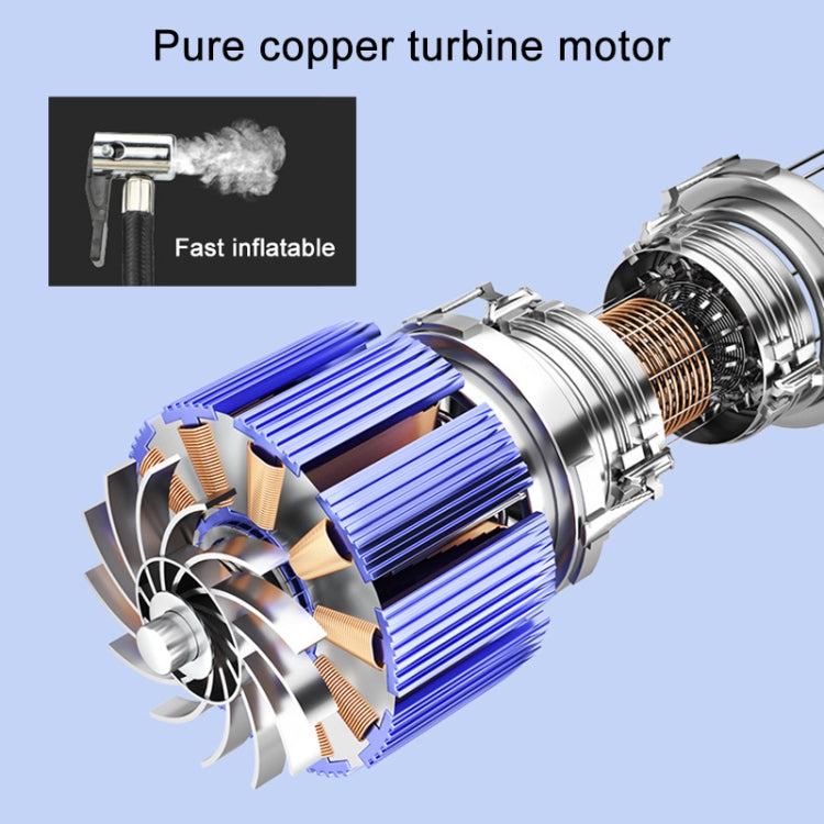 12V 便攜式車載輪胎充氣泵 款式：數顯款