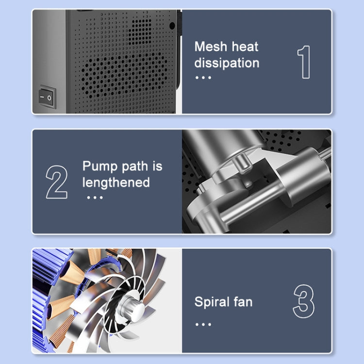 12V 便攜式車載輪胎充氣泵 款式：數顯款