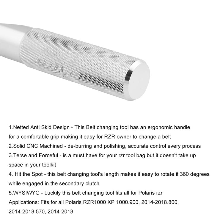 適用於北極星RZR 1000 XP1000 900皮帶拆卸工具 渦輪帶更換工具