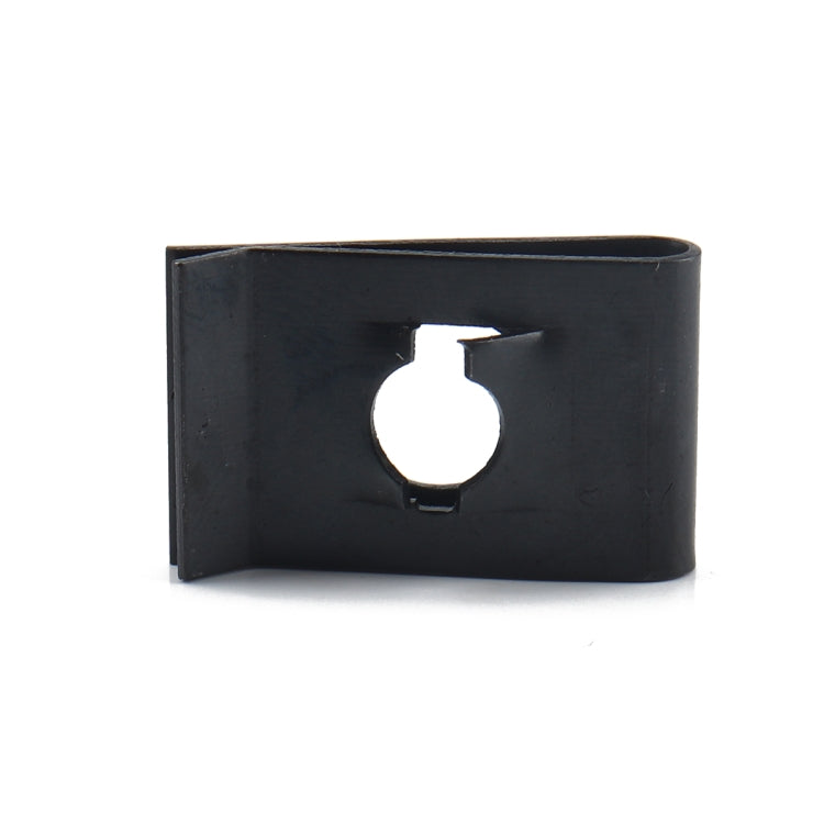 120件裝 黑色U型簧片螺母 No.14夾片螺母