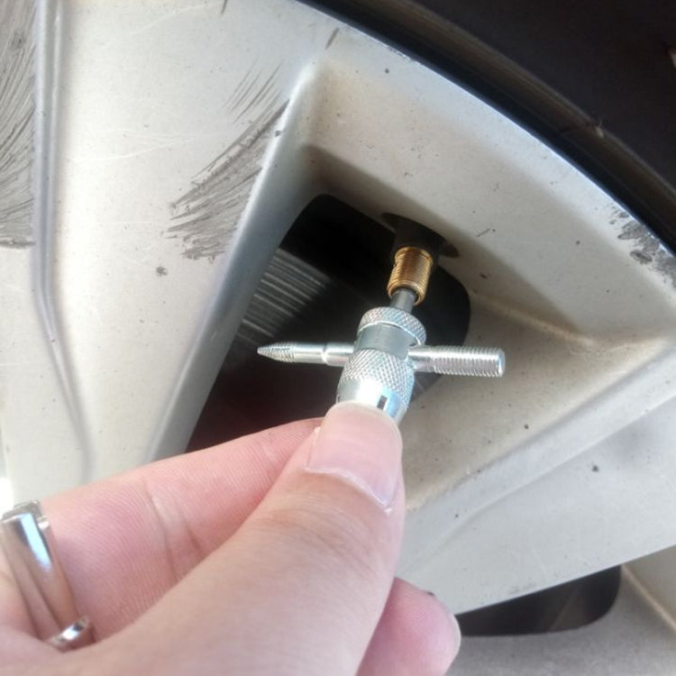 四合一拆卸工具+氣門芯 適用 汽車卡車摩托車