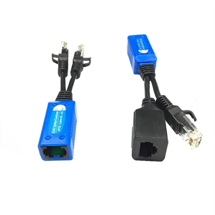 UPOE02 可拼接 電源+網口二合一  無源雙絞線收發器, 一對