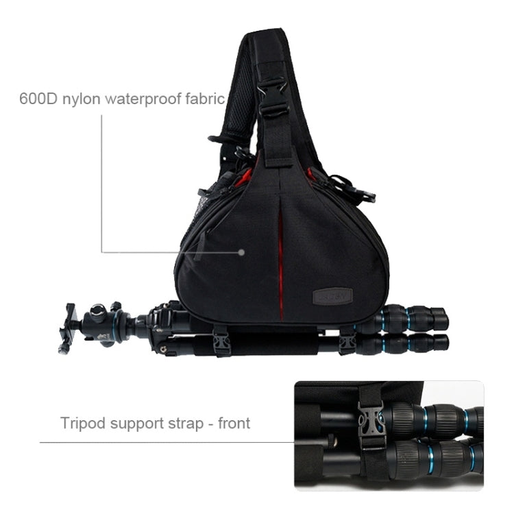 CADEN卡登K1三角相機包攝影包 帶防雨罩 標準版 尺寸：31*12*24cm