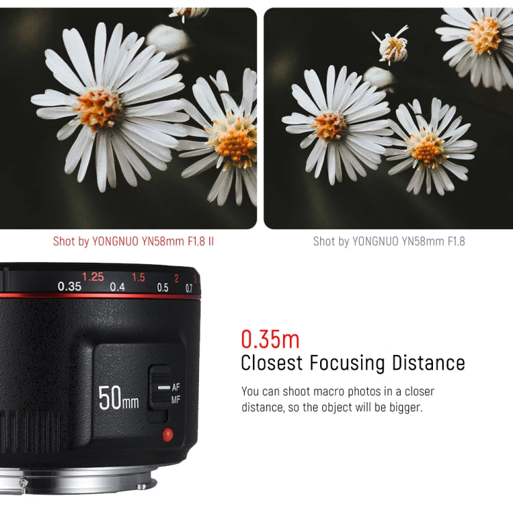 永諾YN50MM F1.8C II  AF鏡頭 適用於佳能相機