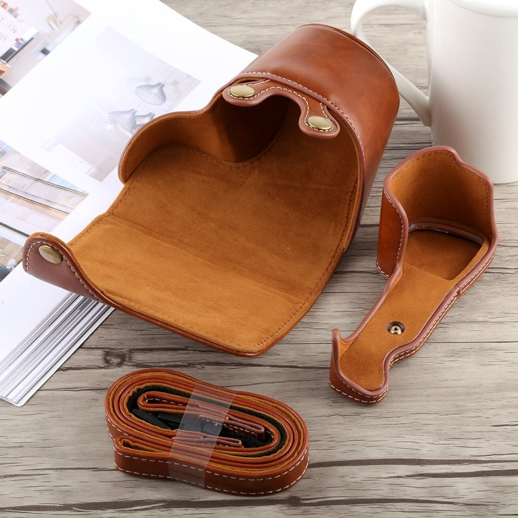 皮質相機包適用於索尼A6300 帶背帶