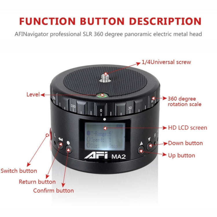 MA2 360度全景延時星空攝影LCD單反電動雲台 帶縮時錄影