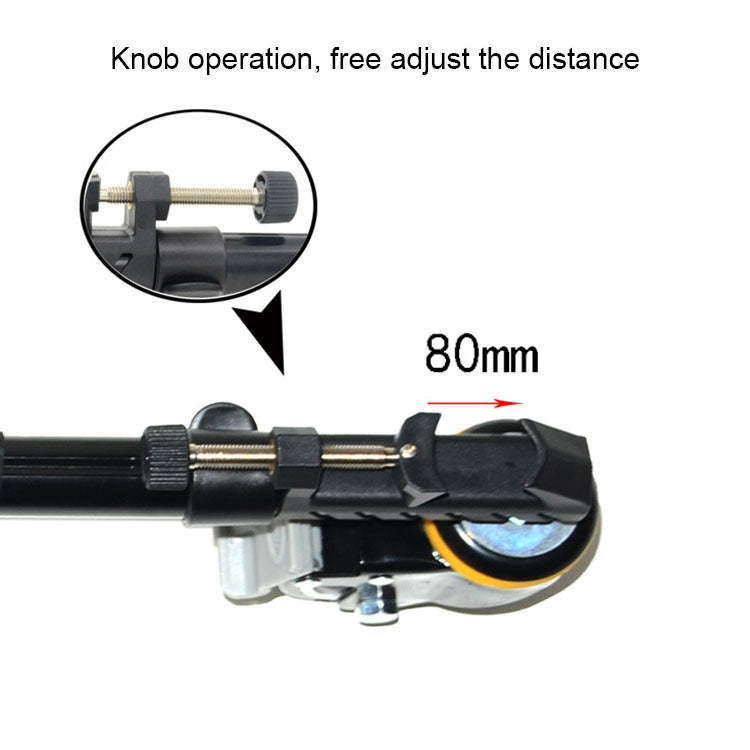 勁捷 VX-600D 鋁合金攝像大腳輪三腳架滑輪底座