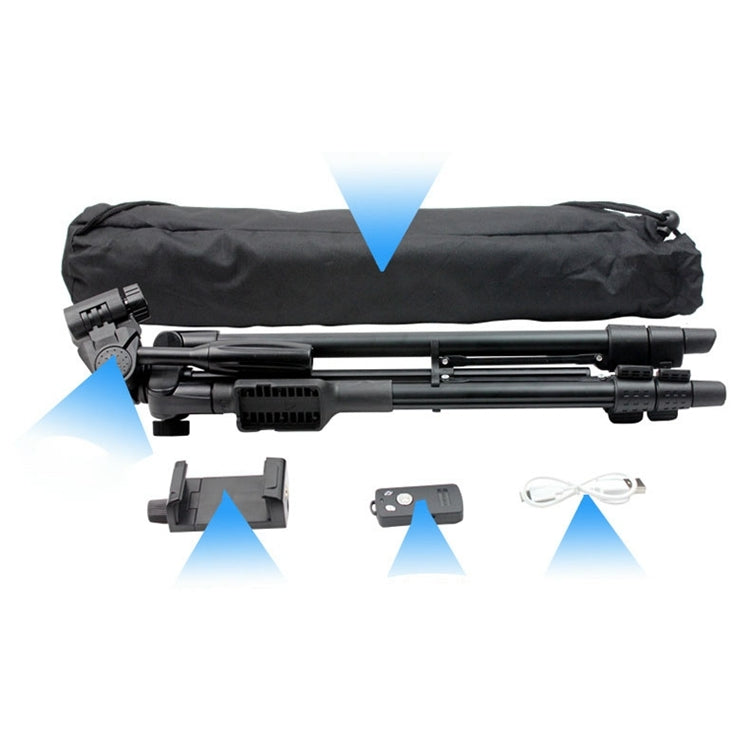 雲騰VCT-5208RM  單反相機支架 手機藍牙遙控三腳架  展開高度125cm