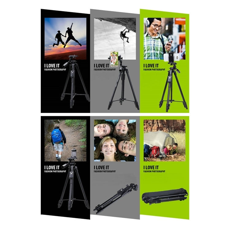 雲騰VCT-5208RM  單反相機支架 手機藍牙遙控三腳架  展開高度125cm