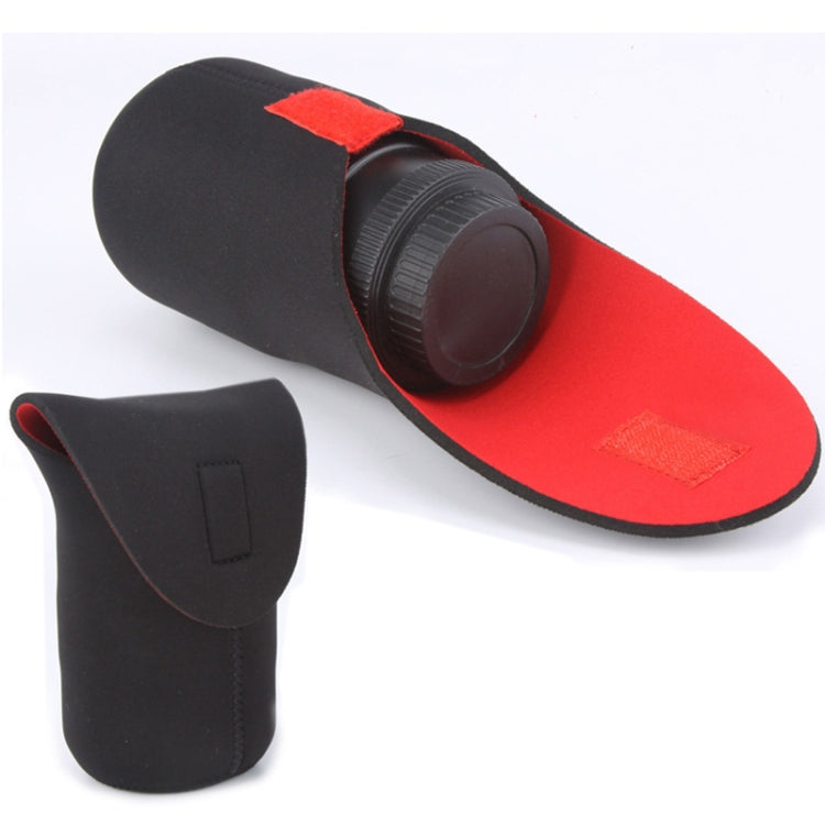 單反相機鏡頭包加厚防震潜水料鏡頭收納包粘扣款 直徑：100mm，高度：185mm