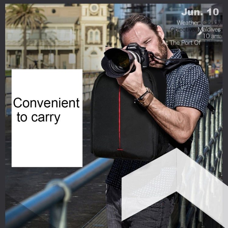 DL-B028 中性休閑款相機收納包 戶外防水防刮雙肩攝影包 尺寸：27.5 * 12.5 * 34 cm