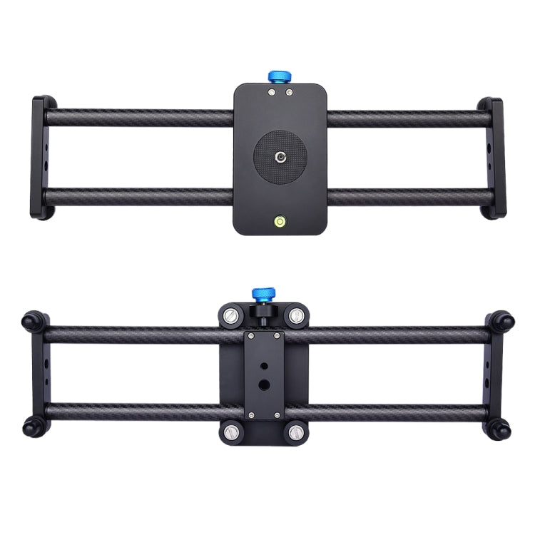 YELANGU L40T 40cm 碳纖便攜桌面滑軌適用於單反相機/ 攝像機